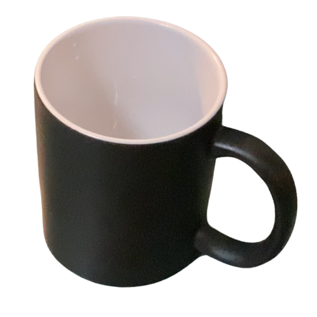 11oz Color Changing Black Matte Ceramic Mug - Custom Design