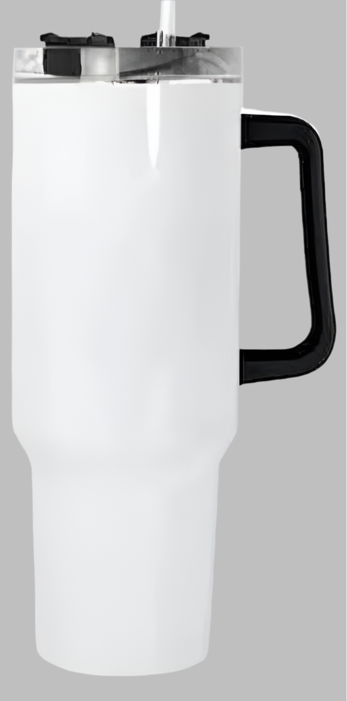 Custom Design - 40oz Tumbler with Black Trim