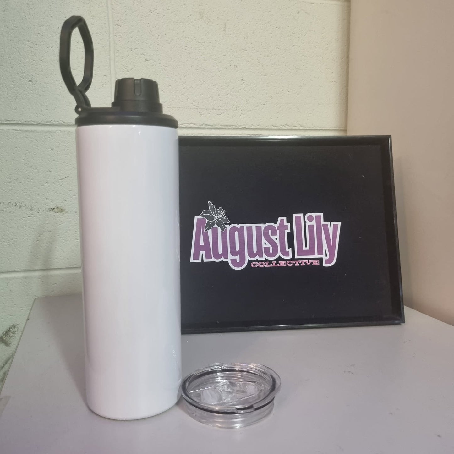 20oz Dual Lid Tumbler/Drink Bottle - Custom Design