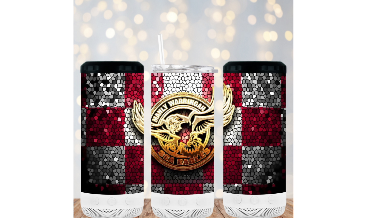 16oz 4in1 Bluetooth Speaker Tumbler - Sea Eagles 100%