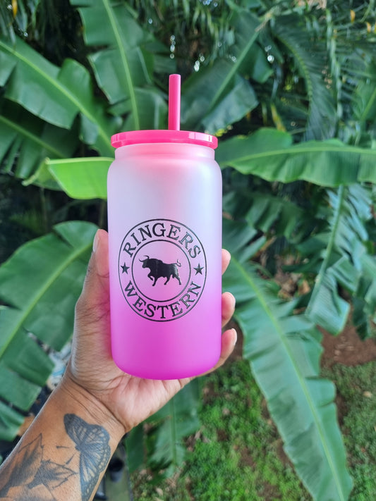 Clearance 16oz Ringers Pink Frost Tumbler