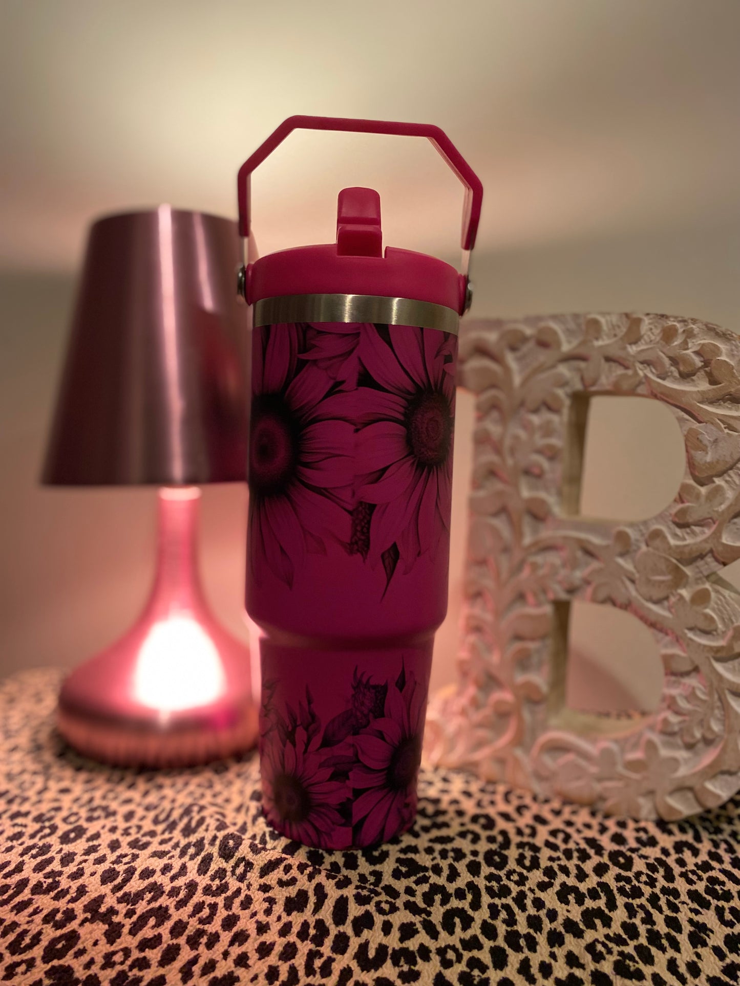 30oz Tumbler - Honey & Spice Hot Pink