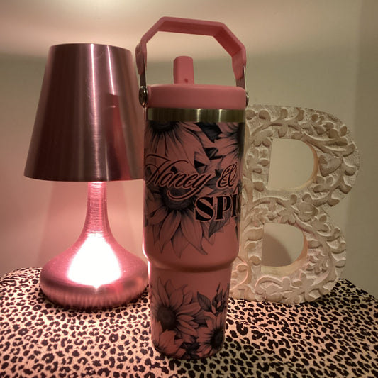 30oz Tumbler - Honey & Spice Pink Light