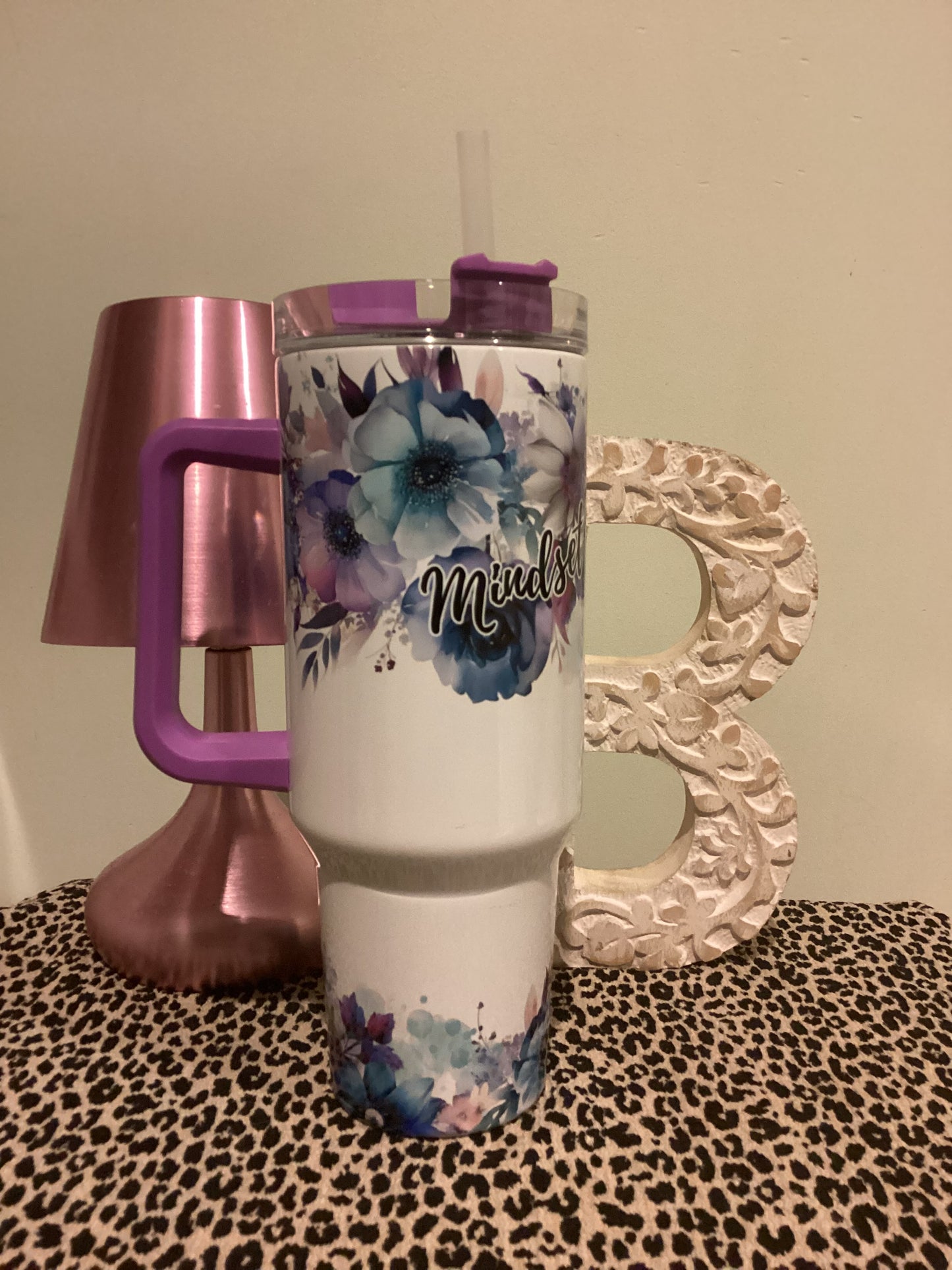 40oz Tumbler - Purple Mindset Is Everything