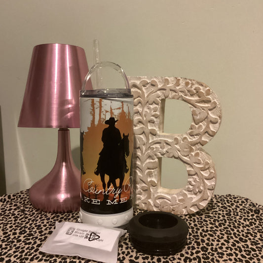 16oz Bluetooth Speaker Tumbler 4in1 - Country Road Take Me Home