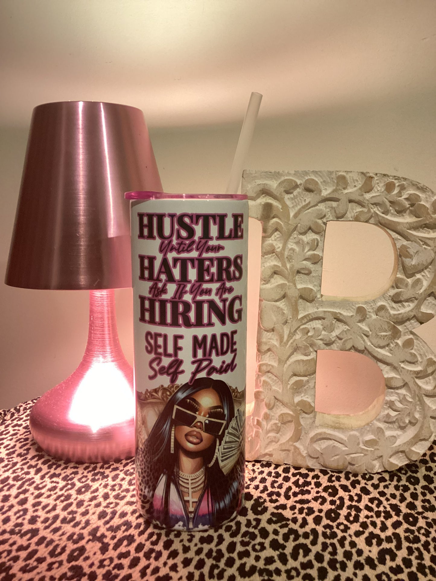 20oz Tumbler - Hot Pink Hustle