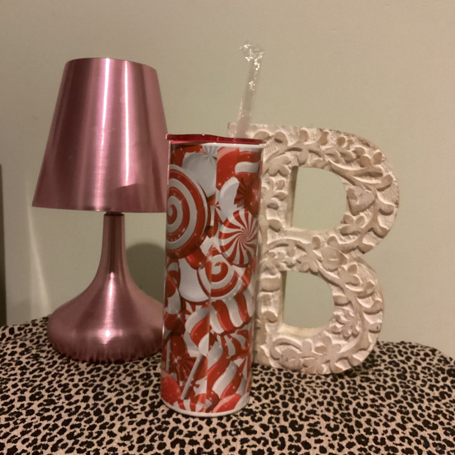 20oz Tumbler - Christmas Candy Cane