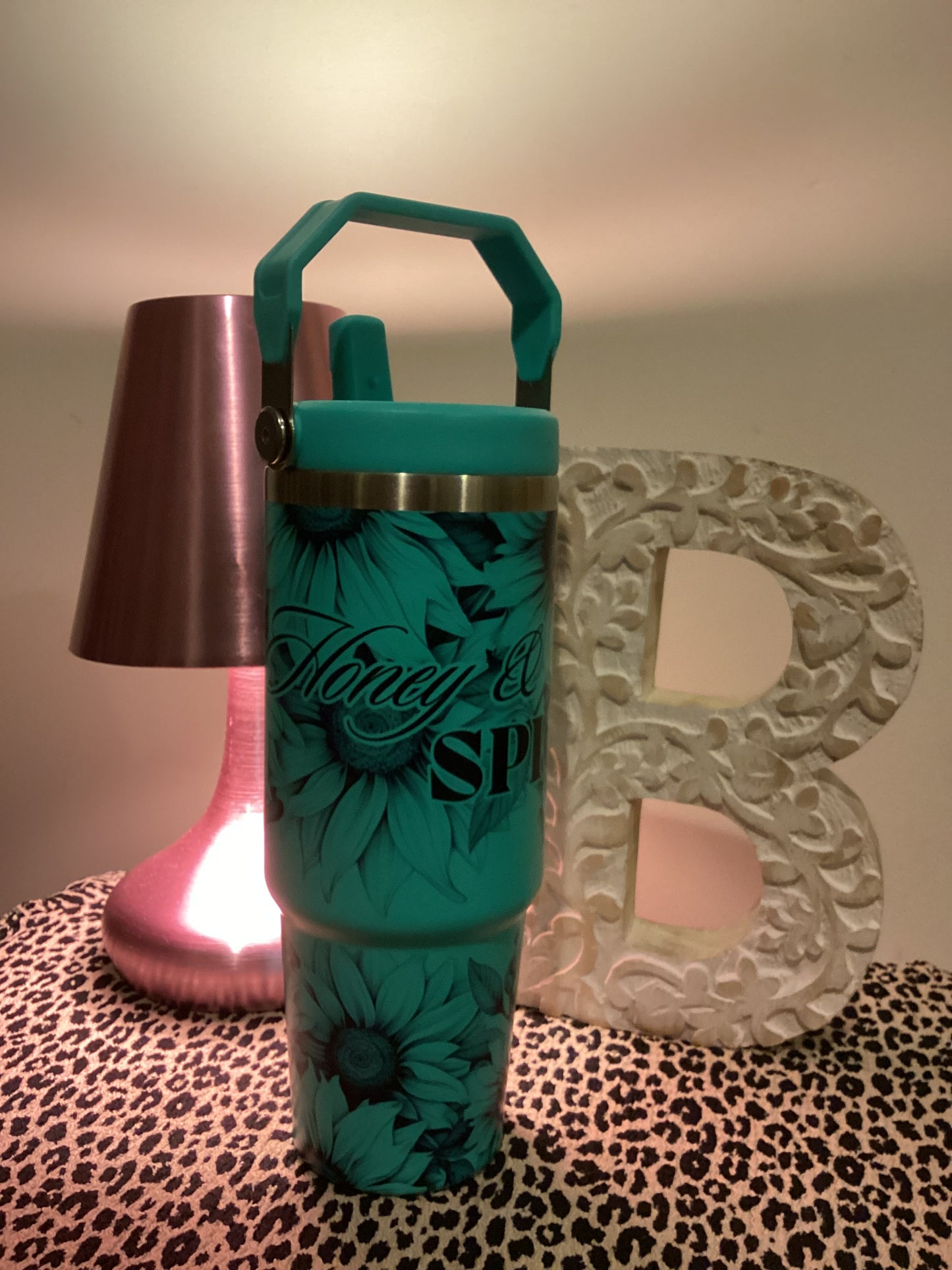 30oz Tumbler - Honey & Spice Teal