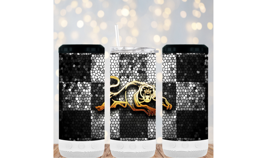 16oz 4in1 Bluetooth Speaker Tumbler - Panthers 100%
