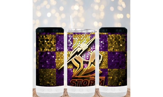 16oz 4in1 Bluetooth Speaker Tumbler - Storms 100%