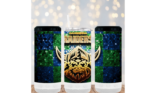 16oz 4in1 Bluetooth Speaker Tumbler - Raiders 100%