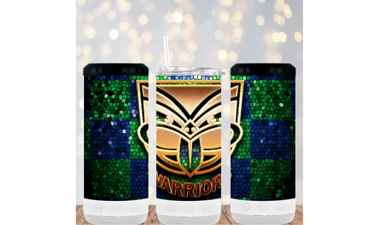 16oz 4in1 Bluetooth Speaker Tumbler - Warriors 100%