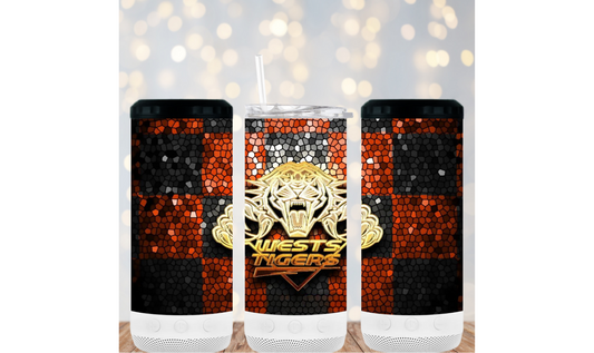 16oz 4in1 Bluetooth Speaker Tumbler - Tigers 100%